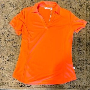 NWOT melon colored Lady Hagen sport shirt extra small